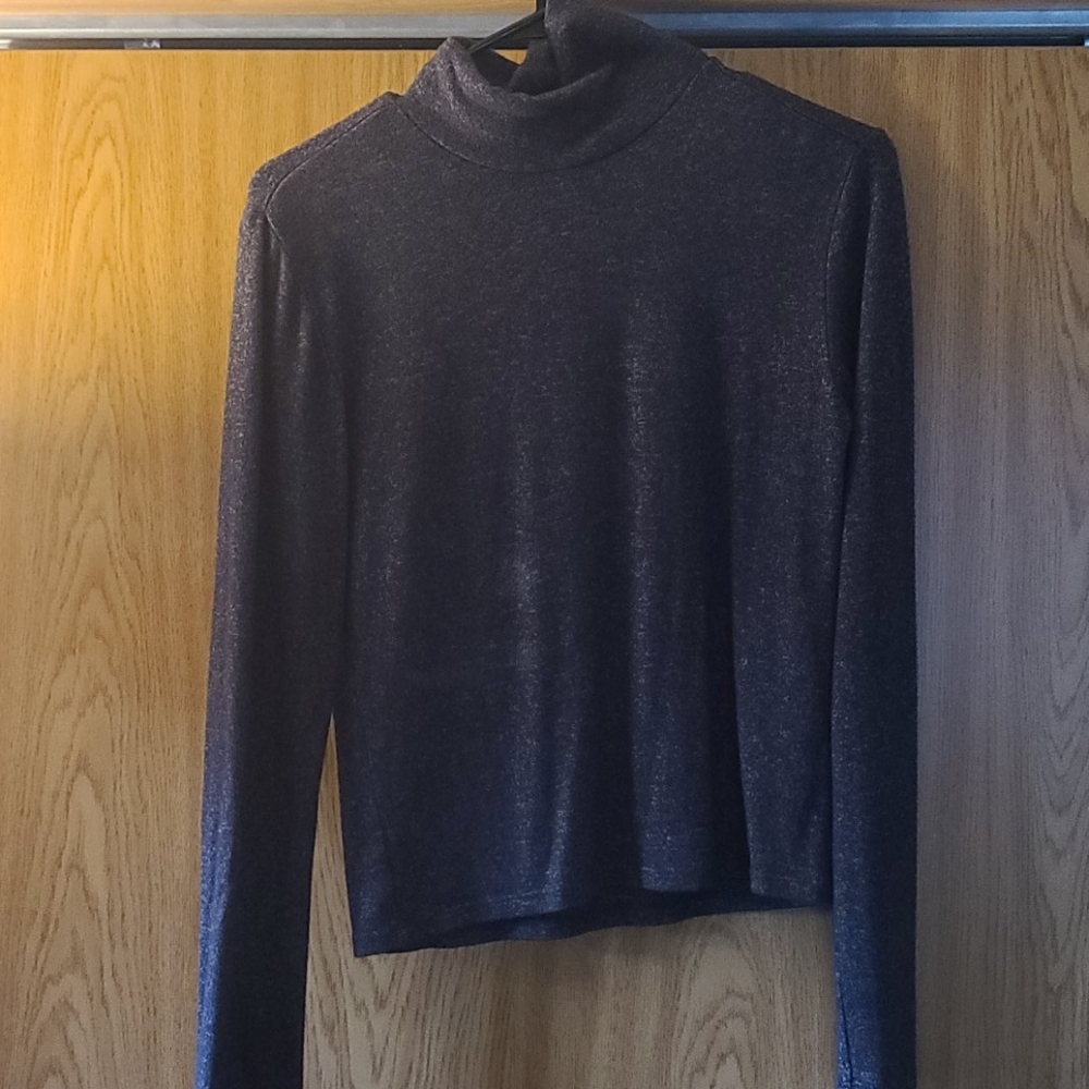 Gray Women's Turtleneck Sweater